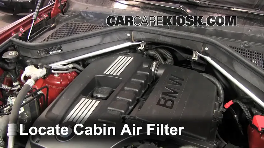 2010 BMW X6 xDrive35i 3.0L 6 Cyl. Turbo Air Filter (Cabin) Replace